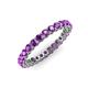 3 - Tiffany 2.40 mm Amethyst Eternity Band 