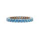 1 - Tiffany 2.40 mm Blue Topaz Eternity Band 