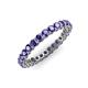 3 - Tiffany 2.40 mm Iolite Eternity Band 