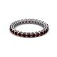 2 - Tiffany 2.40 mm Red Garnet Eternity Band 