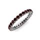 3 - Tiffany 2.40 mm Red Garnet Eternity Band 