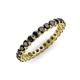 3 - Tiffany 2.40 mm Black Diamond Eternity Band 