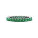 1 - Tiffany 2.40 mm Emerald Eternity Band 