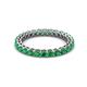 2 - Tiffany 2.40 mm Emerald Eternity Band 