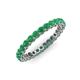 3 - Tiffany 2.40 mm Emerald Eternity Band 