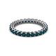 2 - Tiffany 2.40 mm London Blue Topaz Eternity Band 