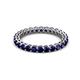 2 - Tiffany 2.40 mm Blue Sapphire Eternity Band 