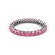2 - Tiffany 2.40 mm Pink Tourmaline Eternity Band 