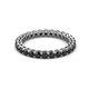 2 - Tiffany 2.40 mm Black Diamond Eternity Band 