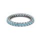 2 - Tiffany 2.40 mm Aquamarine Eternity Band 