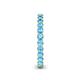 5 - Tiffany 2.40 mm Blue Topaz Eternity Band 