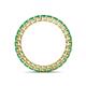 4 - Tiffany 2.40 mm Emerald Eternity Band 