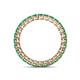 4 - Tiffany 2.40 mm Emerald Eternity Band 