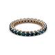 2 - Tiffany 2.40 mm Blue Diamond Eternity Band 