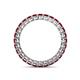 4 - Tiffany 2.40 mm Ruby Eternity Band 