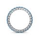 4 - Tiffany 2.40 mm Blue Topaz Eternity Band 