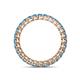 4 - Tiffany 2.40 mm Blue Topaz Eternity Band 