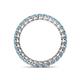 4 - Tiffany 2.40 mm Aquamarine Eternity Band 