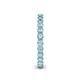5 - Tiffany 2.40 mm Aquamarine Eternity Band 