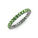3 - Tiffany 2.40 mm Green Garnet Eternity Band 