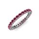 3 - Tiffany 2.40 mm Rhodolite Garnet Eternity Band 