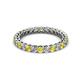 2 - Tiffany 2.40 mm Yellow Sapphire and Diamond Eternity Band 