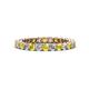 1 - Tiffany 2.40 mm Yellow Sapphire and Diamond Eternity Band 