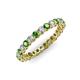 3 - Tiffany 2.40 mm Green Garnet and Diamond Eternity Band 