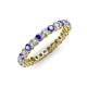3 - Tiffany 2.40 mm Diamond and Tanzanite Eternity Band 
