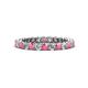 1 - Tiffany 2.40 mm Pink Tourmaline and Diamond Eternity Band 