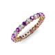 3 - Tiffany 2.40 mm Amethyst and Diamond Eternity Band 