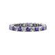 1 - Tiffany 2.40 mm Iolite and Diamond Eternity Band 