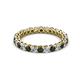 2 - Tiffany 2.40 mm Black and White Diamond Eternity Band 