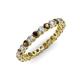3 - Tiffany 2.40 mm Smoky Quartz and Diamond Eternity Band 