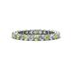 1 - Tiffany 2.40 mm Peridot and Diamond Eternity Band 