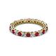 2 - Tiffany 2.40 mm Ruby and Diamond Eternity Band 