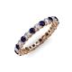 3 - Tiffany 2.40 mm Blue Sapphire and Diamond Eternity Band 