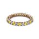 2 - Tiffany 2.40 mm Yellow Sapphire and Diamond Eternity Band 