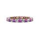 1 - Tiffany 2.40 mm Amethyst and Diamond Eternity Band 