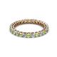 2 - Tiffany 2.40 mm Peridot and Diamond Eternity Band 