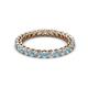 2 - Tiffany 2.40 mm Aquamarine and Diamond Eternity Band 