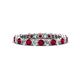 1 - Tiffany 2.40 mm Ruby and Diamond Eternity Band 