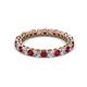2 - Tiffany 2.40 mm Ruby and Diamond Eternity Band 