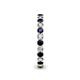5 - Tiffany 2.40 mm Blue Sapphire and Diamond Eternity Band 