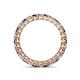 4 - Tiffany 2.40 mm Iolite and Diamond Eternity Band 