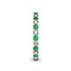 5 - Tiffany 2.40 mm Emerald and Diamond Eternity Band 