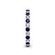 5 - Tiffany 2.40 mm Blue Sapphire and Diamond Eternity Band 