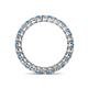 4 - Tiffany 2.40 mm Blue Topaz and Diamond Eternity Band 