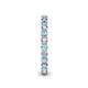 5 - Tiffany 2.40 mm Aquamarine and Diamond Eternity Band 