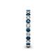 5 - Tiffany 2.40 mm Blue and White Diamond Eternity Band 